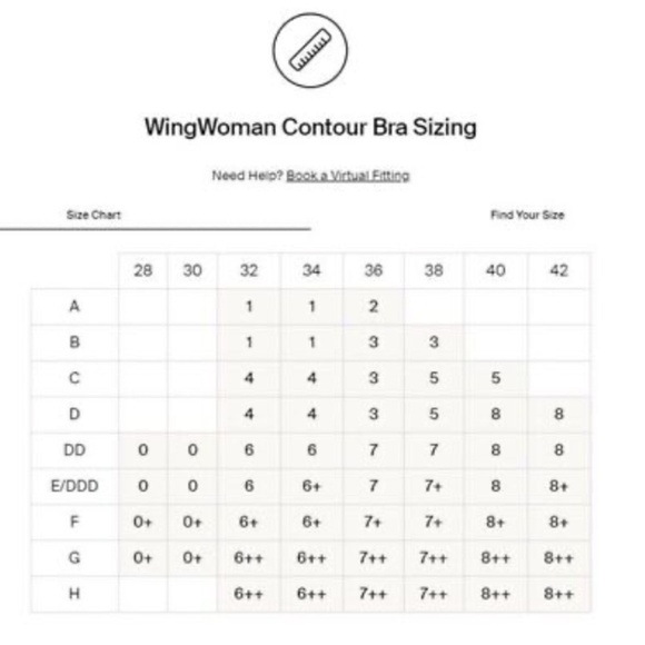 knix NWT WingWoman Contour Bra - Black - Size 6 - Picture 7 of 17